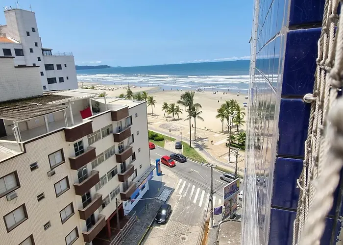 Apartamento Kit Ocian Na Praia Grande Frente Mar