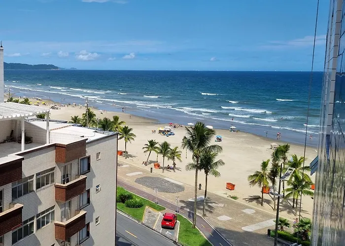 Apartamento Kit Ocian Na Praia Grande Frente Mar
